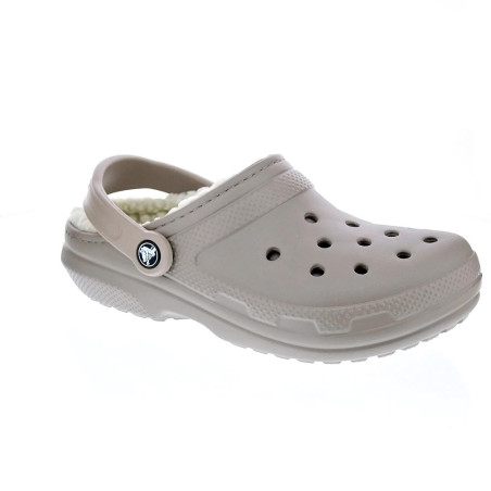 Zuecos Crocs zapatos Mujer modelo Classic Lined Marrón 