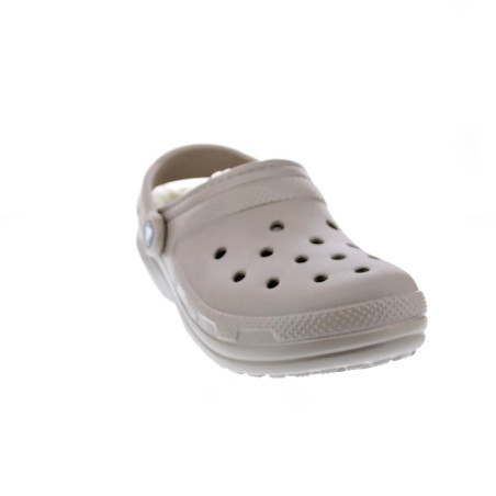 Zuecos Crocs zapatos Mujer modelo Classic Lined Marrón 