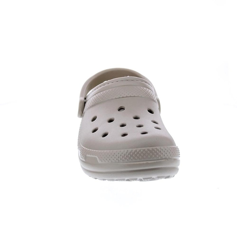 Zuecos Crocs zapatos Mujer modelo Classic Lined Marrón 