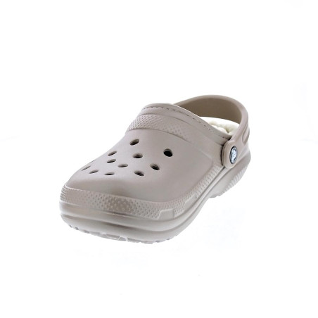 Zuecos Crocs zapatos Mujer modelo Classic Lined Marrón 