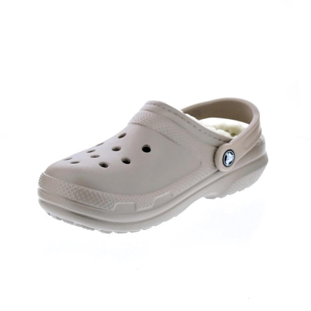 Zuecos Crocs zapatos Mujer modelo Classic Lined Marrón 