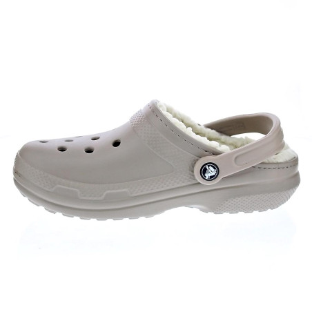 Zuecos Crocs zapatos Mujer modelo Classic Lined Marrón 