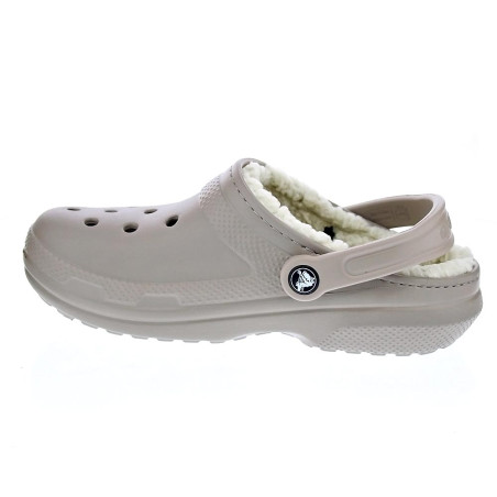 Zuecos Crocs zapatos Mujer modelo Classic Lined Marrón 