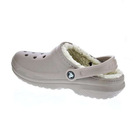 Zuecos Crocs zapatos Mujer modelo Classic Lined Marrón 
