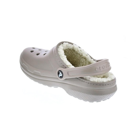 Zuecos Crocs zapatos Mujer modelo Classic Lined Marrón 