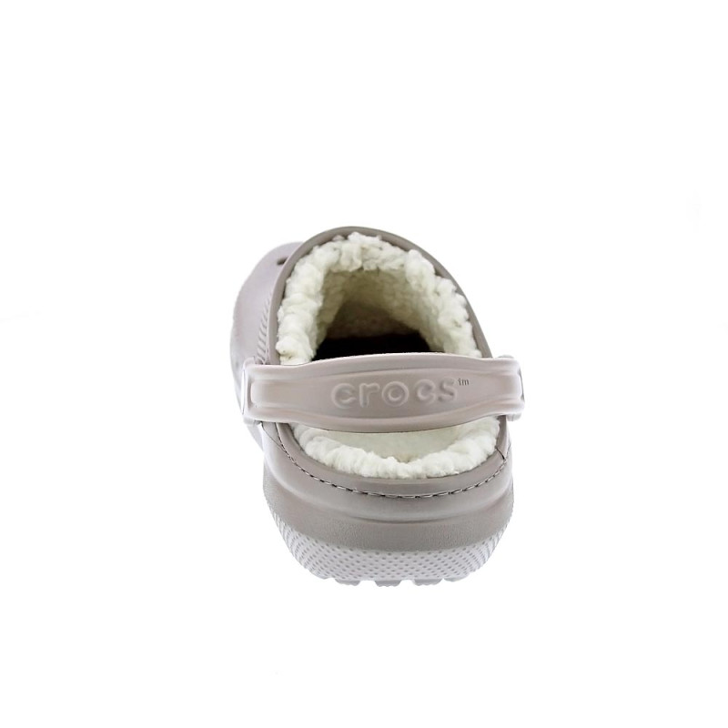 Zuecos Crocs zapatos Mujer modelo Classic Lined Marrón 