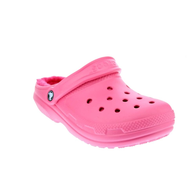 Zuecos Crocs zapatos Mujer modelo Classic Lined Rosa 