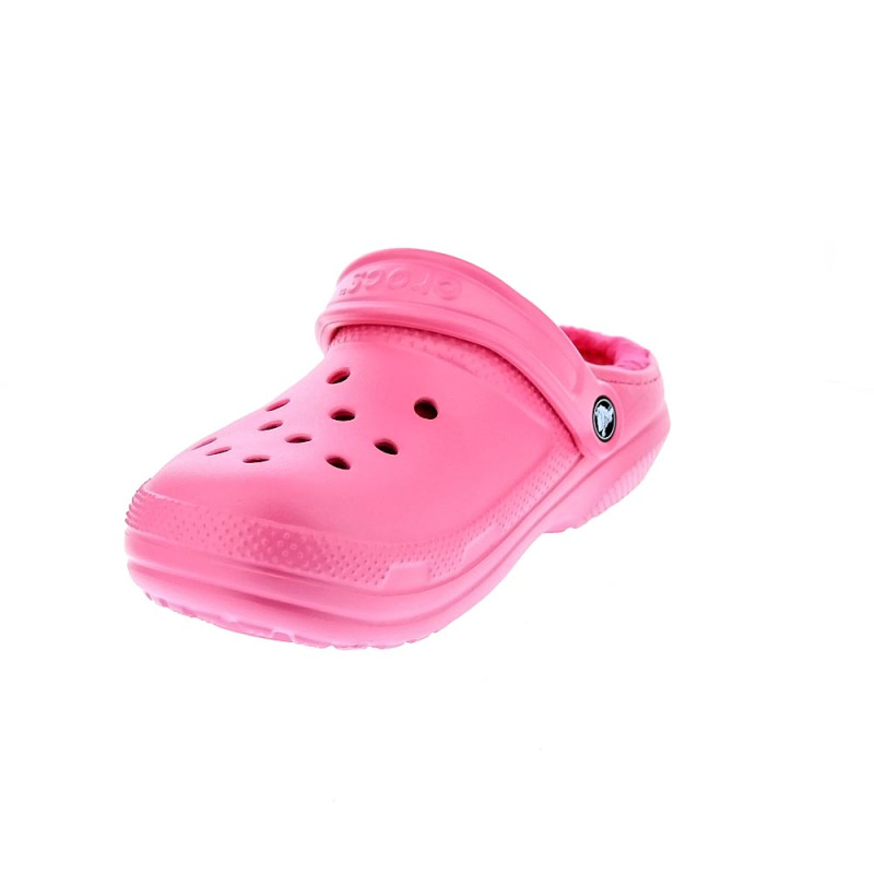 Zuecos Crocs zapatos Mujer modelo Classic Lined Rosa 