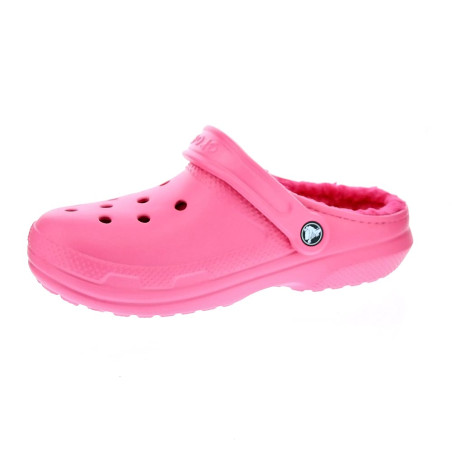 Zuecos Crocs zapatos Mujer modelo Classic Lined Rosa 