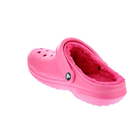 Zuecos Crocs zapatos Mujer modelo Classic Lined Rosa 