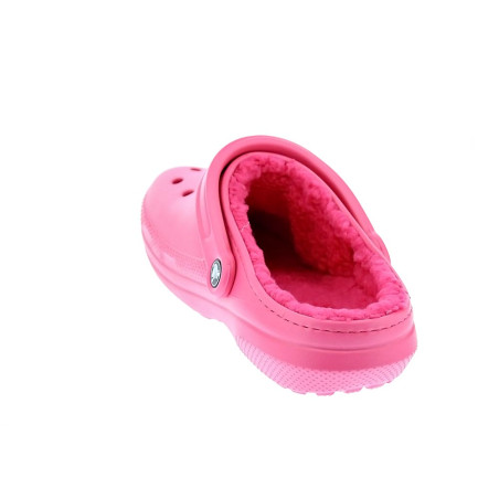Zuecos Crocs zapatos Mujer modelo Classic Lined Rosa 