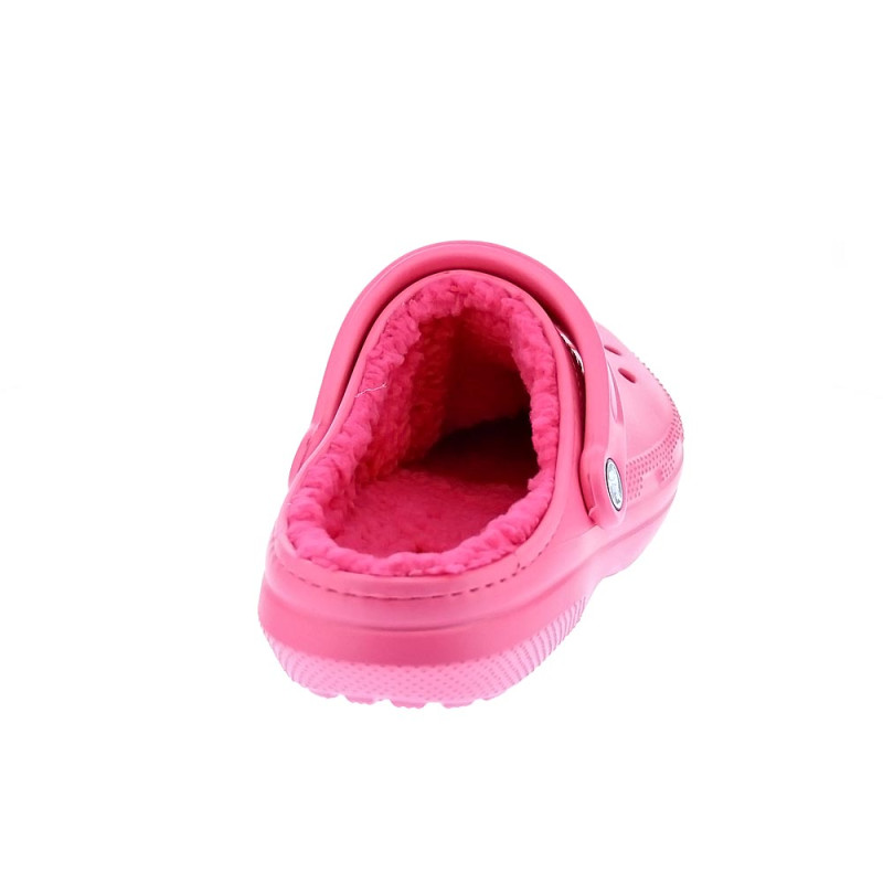Zuecos Crocs zapatos Mujer modelo Classic Lined Rosa 