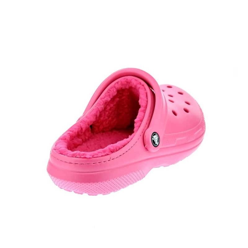 Zuecos Crocs zapatos Mujer modelo Classic Lined Rosa 