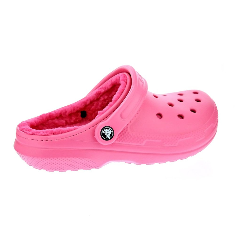 Zuecos Crocs zapatos Mujer modelo Classic Lined Rosa 