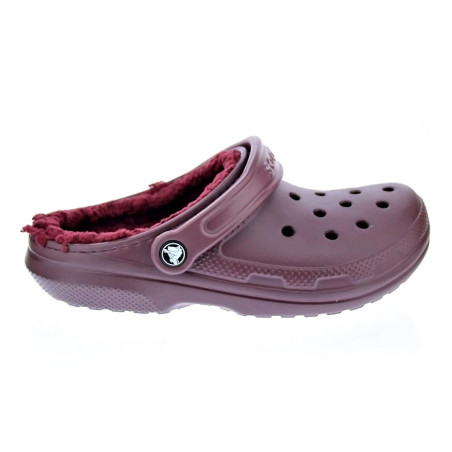 Zuecos Crocs zapatos Mujer modelo Classic Lined Rojo 