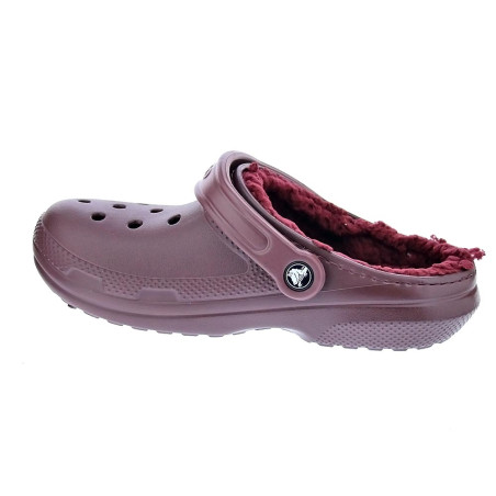 Zuecos Crocs zapatos Mujer modelo Classic Lined Rojo 