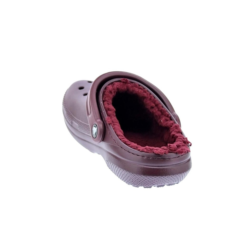 Zuecos Crocs zapatos Mujer modelo Classic Lined Rojo 