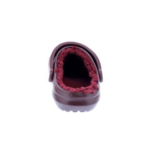 Zuecos Crocs zapatos Mujer modelo Classic Lined Rojo 