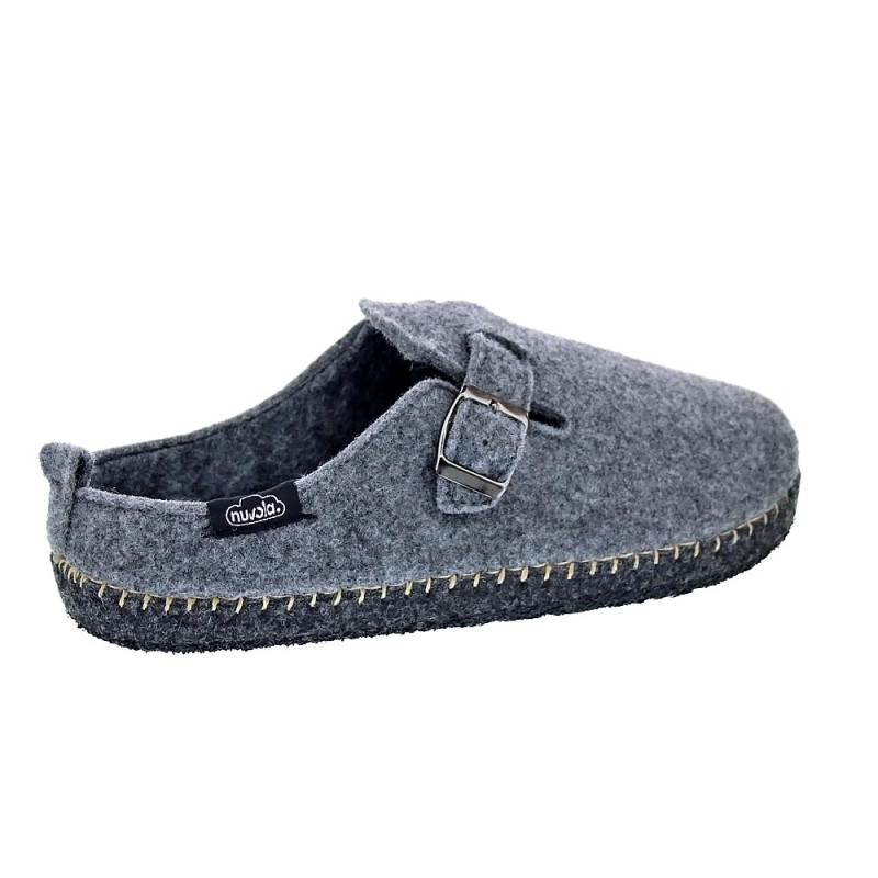 Pantuflas Nuvola zapatos Hombre modelo Zueco Belt Gris 