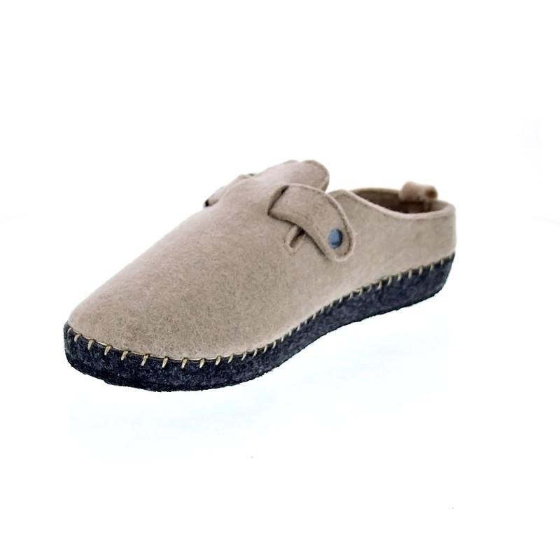 Pantuflas Nuvola zapatos Mujer modelo Zueco Belt Beige 