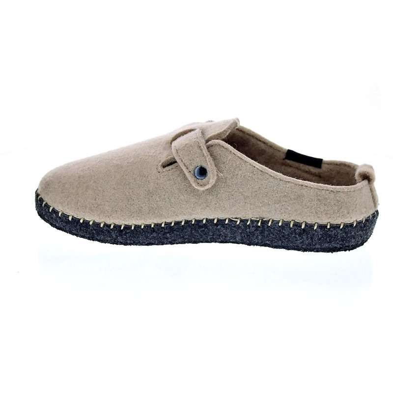 Pantuflas Nuvola zapatos Mujer modelo Zueco Belt Beige 