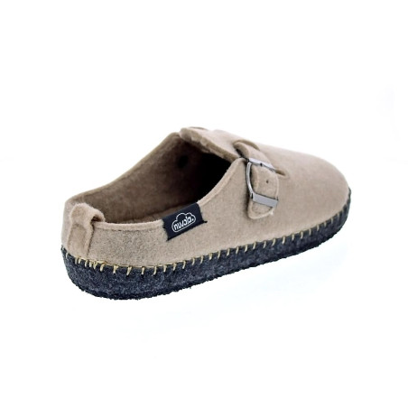 Pantuflas Nuvola zapatos Mujer modelo Zueco Belt Beige 