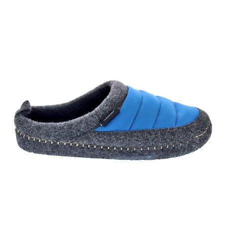 Pantuflas Nuvola zapatos Hombre modelo Zueco New Wool Azul 