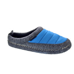 Pantuflas Nuvola zapatos Hombre modelo Zueco New Wool Azul  2