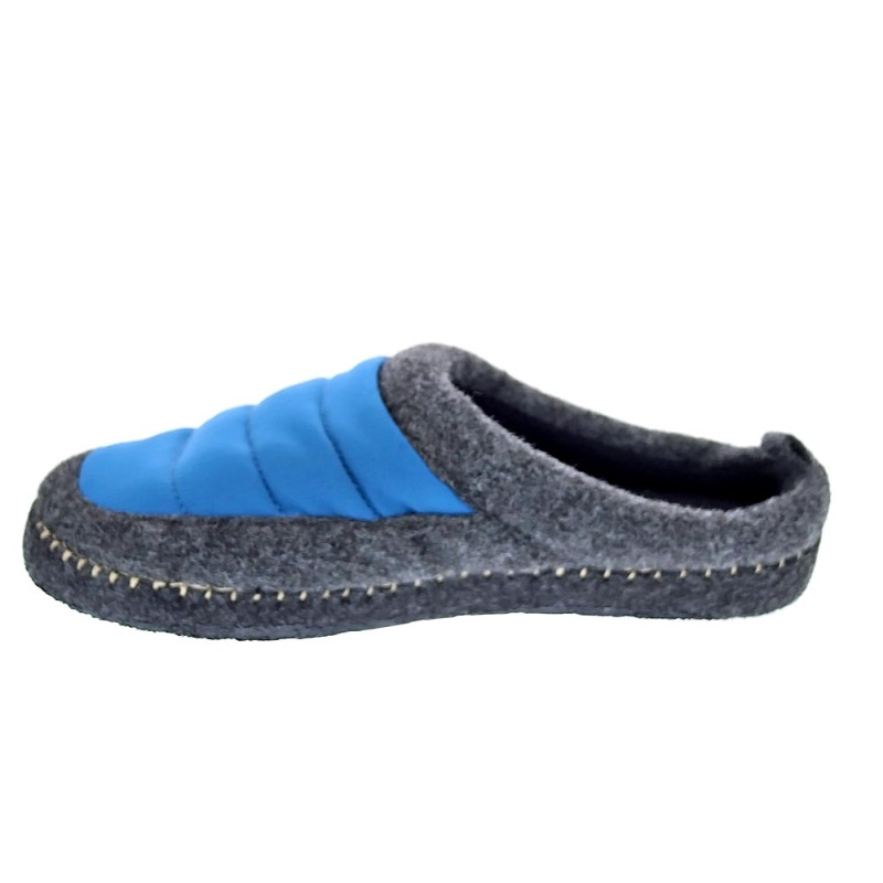 Pantuflas Nuvola zapatos Hombre modelo Zueco New Wool Azul 