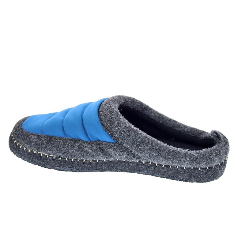 Pantuflas Nuvola zapatos Hombre modelo Zueco New Wool Azul 