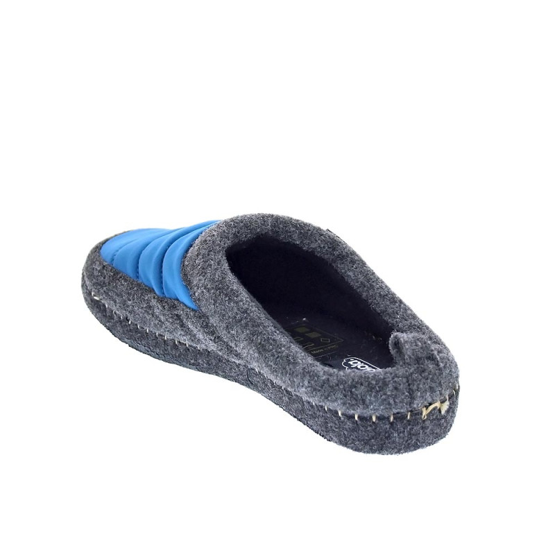 Pantuflas Nuvola zapatos Hombre modelo Zueco New Wool Azul 