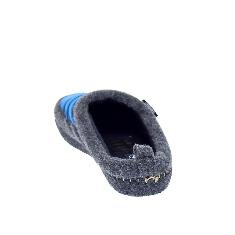 Pantuflas Nuvola zapatos Hombre modelo Zueco New Wool Azul 