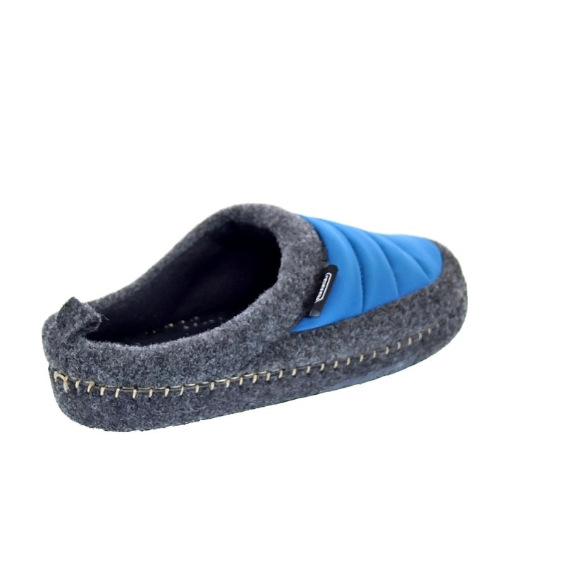 Pantuflas Nuvola zapatos Hombre modelo Zueco New Wool Azul 