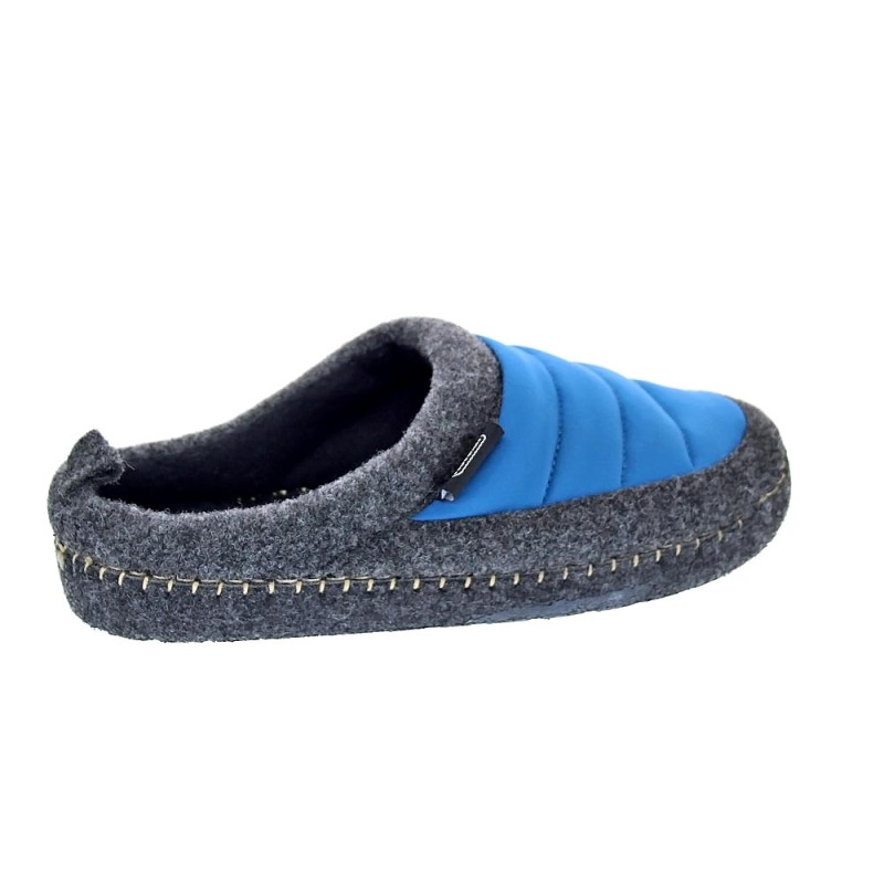 Pantuflas Nuvola zapatos Hombre modelo Zueco New Wool Azul 