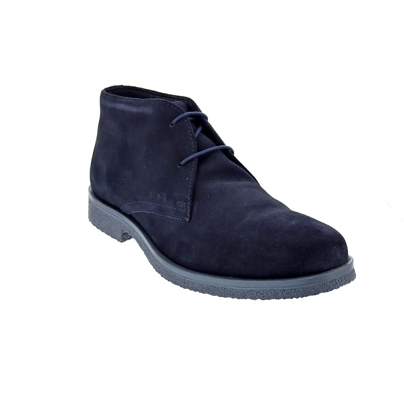 Botines Geox zapatos Hombre modelo Claudio Azul Cordón