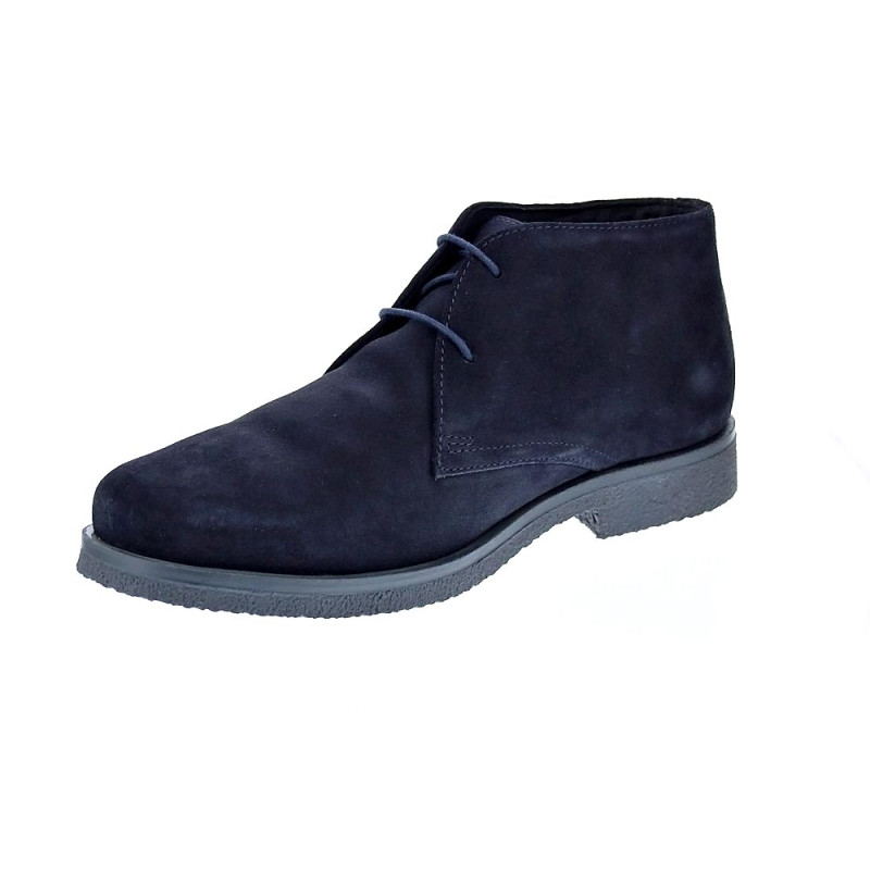 Botines Geox zapatos Hombre modelo Claudio Azul Cordón