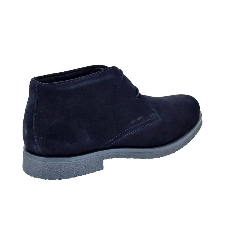 Botines Geox zapatos Hombre modelo Claudio Azul Cordón