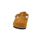 Zuecos Birkenstock zapatos Mujer modelo Suede Leather Marrón 