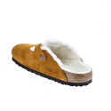 Zuecos Birkenstock zapatos Mujer modelo Suede Leather Marrón 