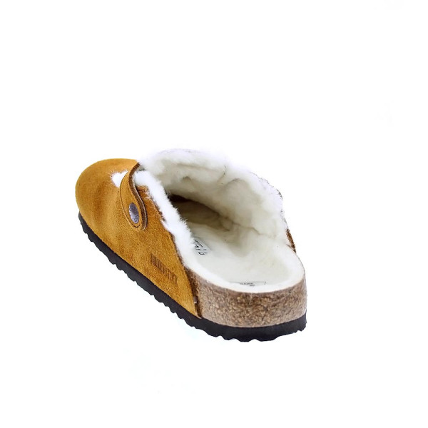 Zuecos Birkenstock zapatos Mujer modelo Suede Leather Marrón 