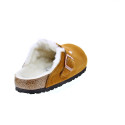 Zuecos Birkenstock zapatos Mujer modelo Suede Leather Marrón 