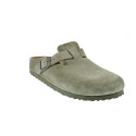 Zuecos Birkenstock zapatos Mujer modelo Suede Leather Verde 