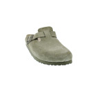 Zuecos Birkenstock zapatos Mujer modelo Suede Leather Verde 