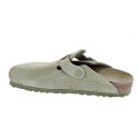 Zuecos Birkenstock zapatos Mujer modelo Suede Leather Verde 