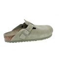Zuecos Birkenstock zapatos Mujer modelo Suede Leather Verde 