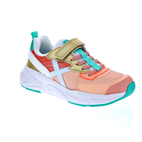 Zapatillas Munich zapatos Niña modelo Mini Track Vco 91 Rosa Velcro