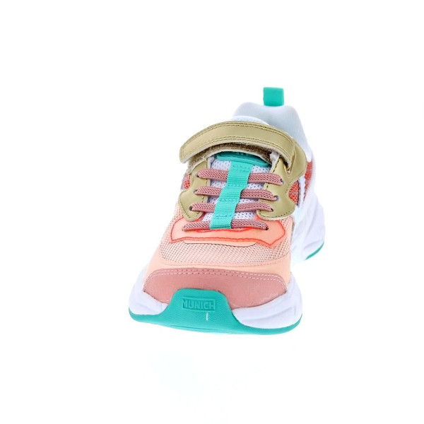 Zapatillas Munich zapatos Niña modelo Mini Track Vco 91 Rosa Velcro