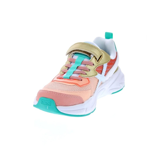 Zapatillas Munich zapatos Niña modelo Mini Track Vco 91 Rosa Velcro