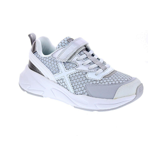 Zapatillas Munich zapatos Niña modelo Mini Track Vco 92 Plata Velcro