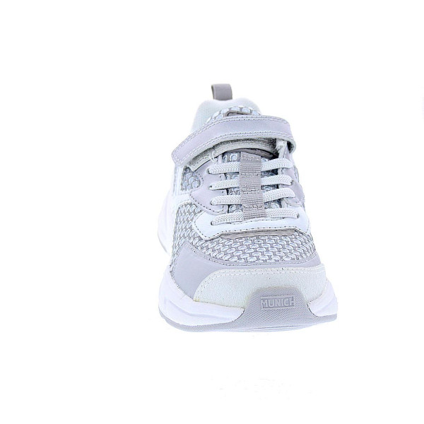Zapatillas Munich zapatos Niña modelo Mini Track Vco 92 Plata Velcro